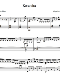 Sheet music and midi files for piano. Kosandra.