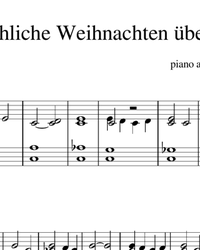 Sheet music and midi files for piano. Weihnachten (Christmas).