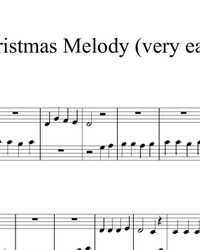 Sheet music and midi files for piano. Christmas Melody.
