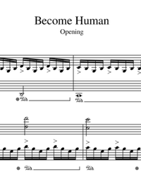Ноты, миди для пианино. Главная тема из игры Detroit: Become Human.