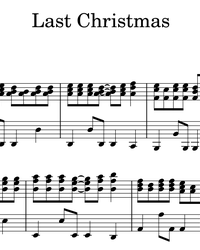 Sheet music and midi files for piano. Last Christmas.