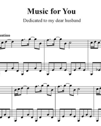Sheet music and midi files for piano. Music of Love.