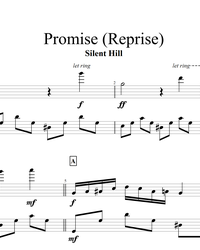 Sheet music and midi files for piano. Promise (OST Sillent Hill game).