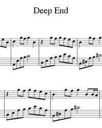 Sheet music and midi files for piano. Deep End.