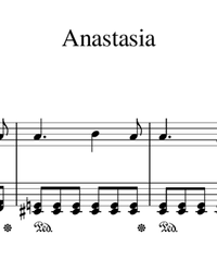 Sheet music and midi files for piano. Anastasia.