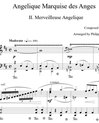 Sheet music and midi files for piano. Merveilleuse Angelique.