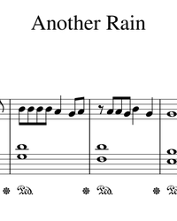 Sheet music and midi files for piano. Another Rain.