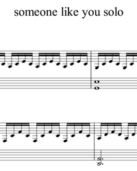 Sheet music and midi files for piano. Someone Like You.