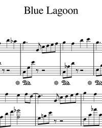 Ноты, миди для пианино. Blue Lagoon.