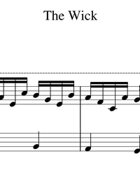 Sheet music and midi files for piano. The Wick.