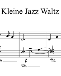 Sheet music and midi files for piano. Little Jazz Waltz.