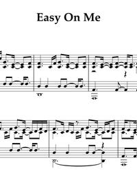 Sheet music and midi files for piano. Easy On Me.