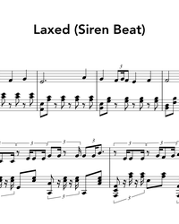 Ноты, миди для пианино. Laxed (Siren Beat).