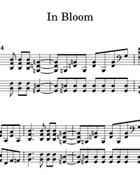 Sheet music and midi files for piano. In Bloom.