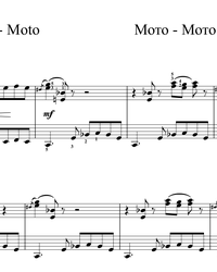 Sheet music and midi files for piano. Moto-Moto.