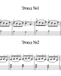 Sheet music and midi files for piano. Etudes.