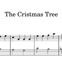 Sheet music and midi files for piano. Christmas Tree.