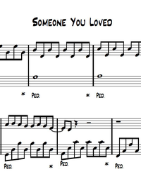 Ноты, миди для пианино. Кого ты любила (Someone You Loved).
