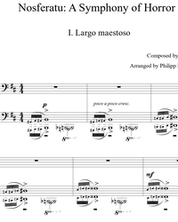 Sheet music and midi files for piano. Nosferatu (I Movement).