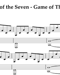 Sheet music and midi files for piano. Light of the Seven.