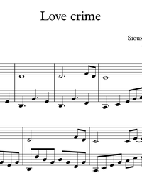 Sheet music and midi files for piano. Love Crime.