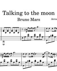 Sheet music and midi files for piano. Talking to the Moon.