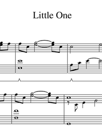 Sheet music and midi files for piano. Little One (Detroit: Become Human).