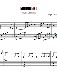 Ноты, миди для пианино. Лунный свет (Moonlight).