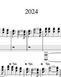 Sheet music and midi files for piano. 2024.