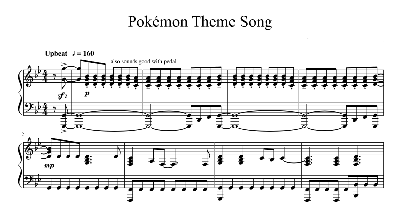 от MattOlsen на композицию "Pokemon Theme" в исполнении Джейсона ...